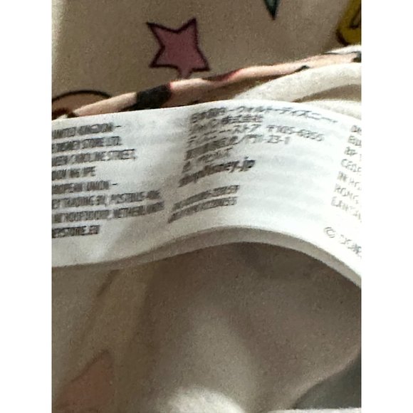 Disney size 2X Chip & Dale chipmunks cream v neck long sleeve top-part of a set - Picture 6 of 11